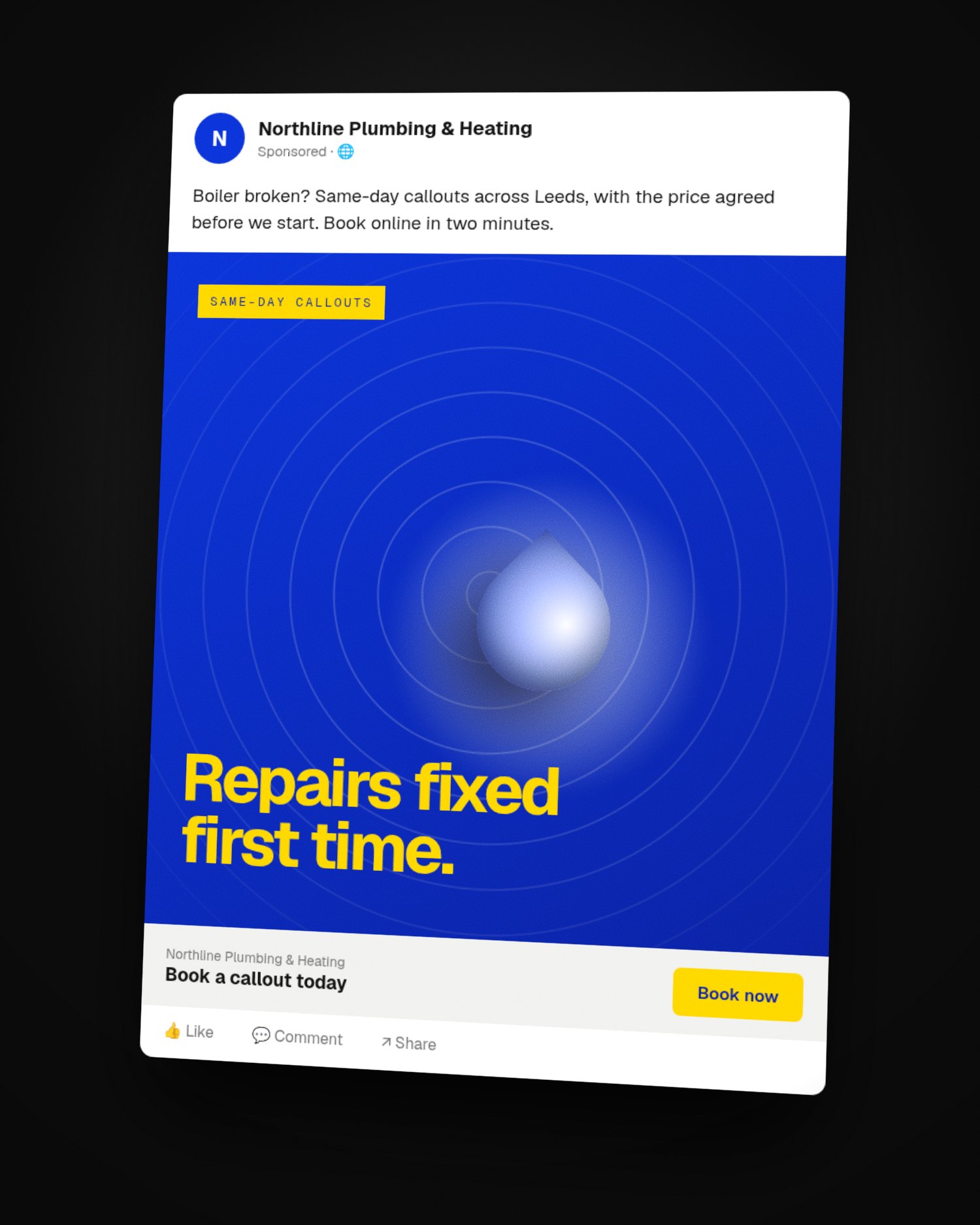 Meta feed ad · local service